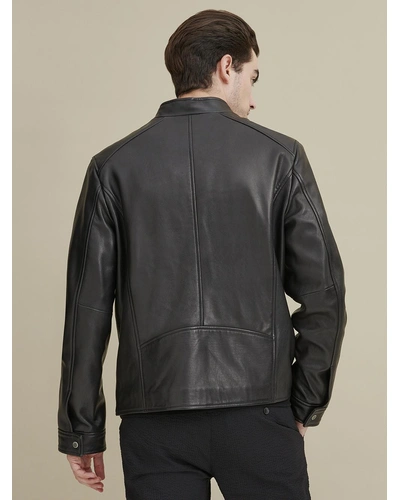 Reefer Genuine Leather Jacket-XL-2