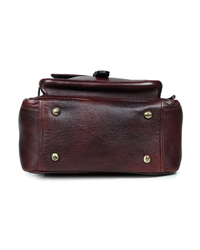 Leather Tan Backpack || Unisex Travel Bag-4