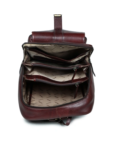 Leather Tan Backpack || Unisex Travel Bag-3