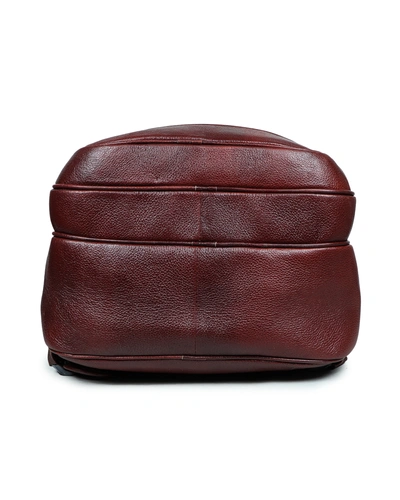 Leather Tan Backpack || Unisex Travel Bag-4