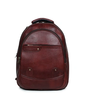 Leather Tan Backpack || Unisex Travel Bag