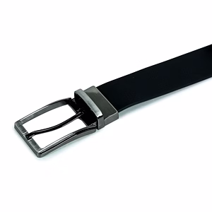 CHARMSHILP Genuine Leather Belt For Men Formal/ Branded, Black