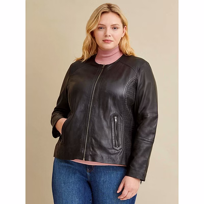 alexean collarless jacket