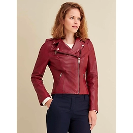 Women's Biker Jacket Red