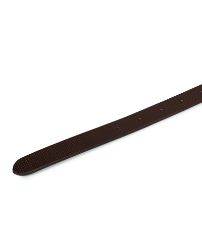 Genuine Leather Slim Belt-40-Brown-4