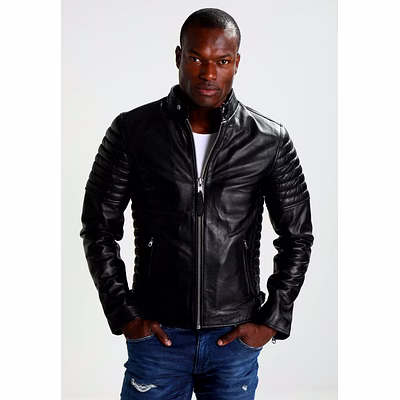 davis shoulder padded jacket