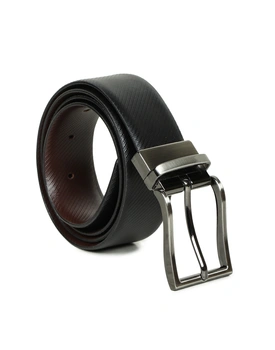 Men Formal Black, Brown Genuine Leather Reversible Belt| ULG1BLT13MRV
