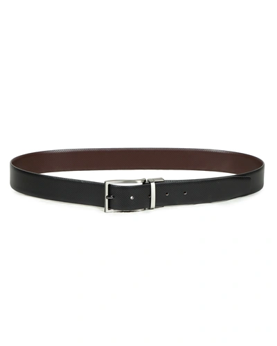 Men Formal Black, Brown Genuine Leather Reversible Belt| ULG1BLT13MRV-38-2