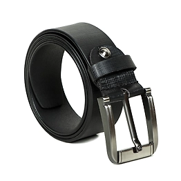 Men Formal, Party Black Genuine Leather Belt|ULG1BLT14MBL