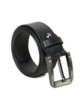 Men Formal, Party Black Genuine Leather Belt|ULG1BLT14MBL