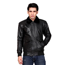 Vikram Bomber Jacket with Detachable Hood | Black