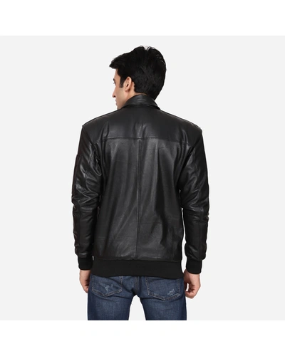 Vikram Bomber Jacket with Detachable Hood | Black-XXL-10