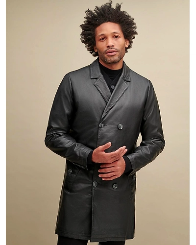 Skyfall leather Trench Coat-XL-2