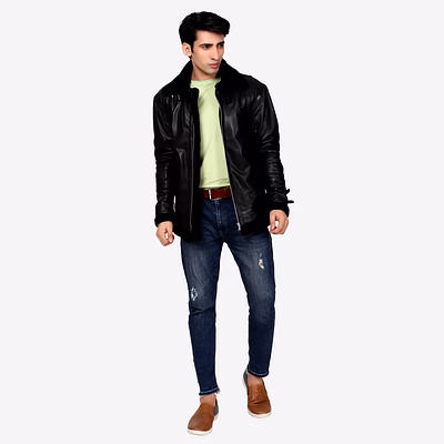 shearling jacket charmshilp