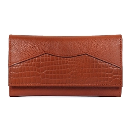 Venezuela Croc tan Clutch