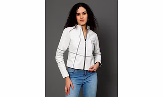 White Strip lining Jacket