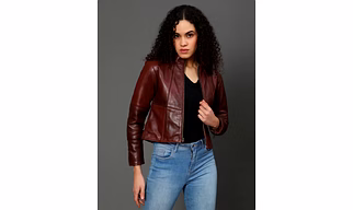 Wine Red Strip lining Jacket