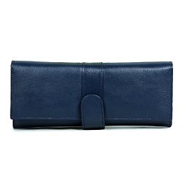 Viscose Magnetic Blue Ladies Clutch by Charmshilp