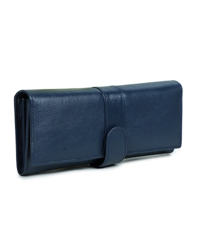 Viscose Magnetic Blue Ladies Clutch by Charmshilp-6