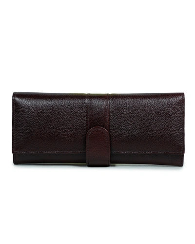 Viscose Brown Magnetic Ladies Clutch By Charmshilp-11258656