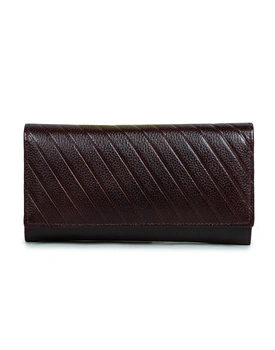 Lassa Hand Crafted Small brown Clutch