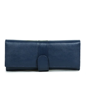 Viscose Magnetic Blue Ladies Clutch by Charmshilp