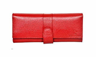 Viscose Red Magnetic Ladies Clutch