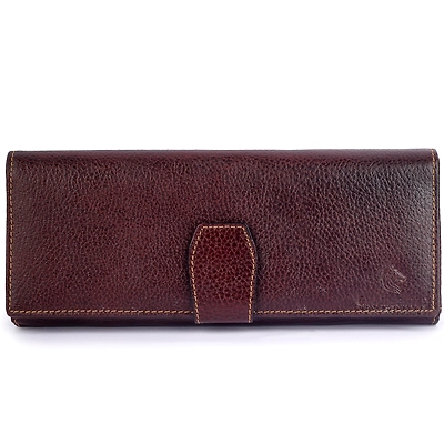 Women's Luxury Long Clutch "Brown" || Charmshilp..