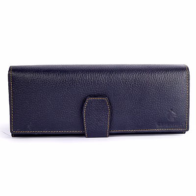 women's luxury long clutch "blue" || charmshilp