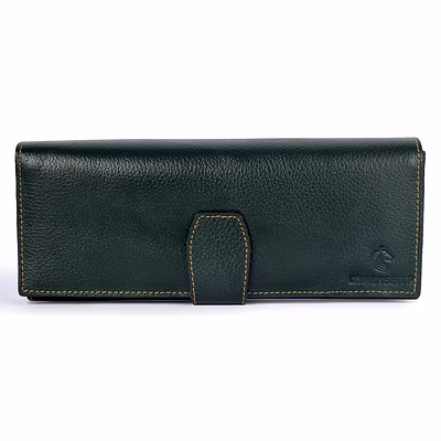 women's long luxury clutch "green" || charmshilp..