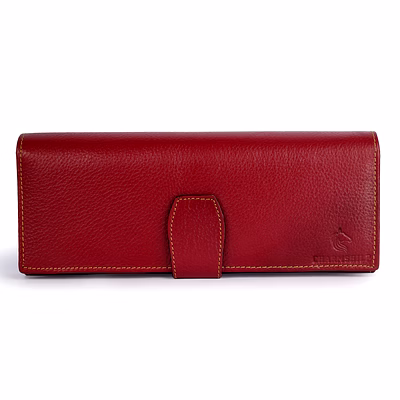 women's long luxury clutch "red"|| charmshilp..