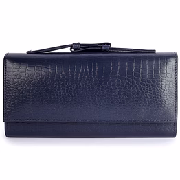women's crafted snake clutch "blue" || charmshilp..