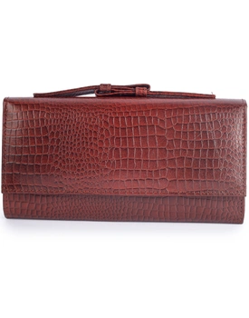 Women's Crafted Snake Clutch "Brown"|| Charmshilp..