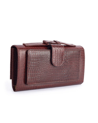 Women's Crafted Snake Clutch &quot;Brown&quot;|| Charmshilp..-1