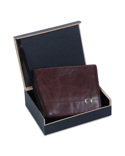 Charmshilp || Leather men's wallet &quot;Dark brown&quot;..-4