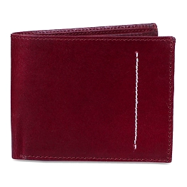Charmshilp || Genuine Leather Men's Personalized Wallet "Wine Red"..