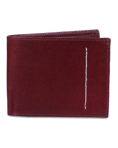 Charmshilp || Genuine Leather Men's Personalized Wallet &quot;Wine Red&quot;..-6