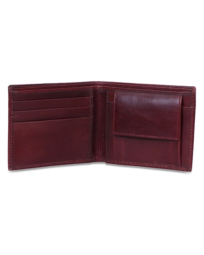 Charmshilp || Genuine Leather Men's Personalized Wallet &quot;Wine Red&quot;..-7