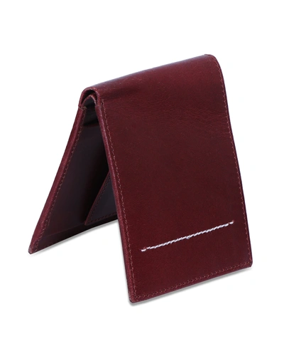 Charmshilp || Genuine Leather Men's Personalized Wallet &quot;Wine Red&quot;..-9