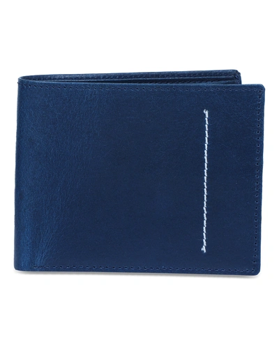 Charmshilp || Genuine Leather Men's Personalized Wallet &quot;Blue&quot;-6