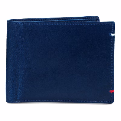 charmshilp|| leather shinning wallet "blue"..