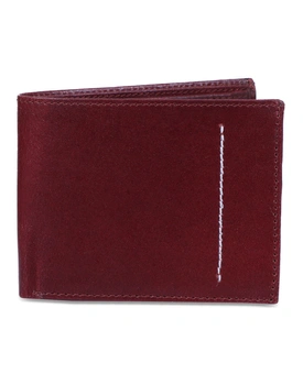 Charmshilp || Genuine Leather Men's Personalized Wallet "Wine Red"..