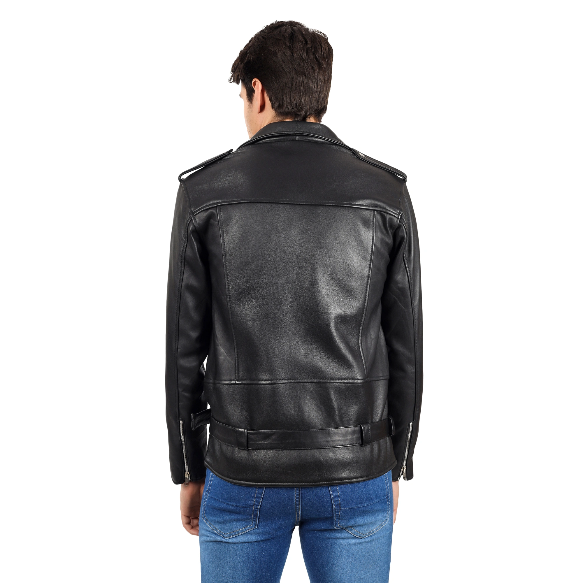 CHARMSHILP -  Biker Leather Jacket | Genuine Leather Jacket for Men-S-2