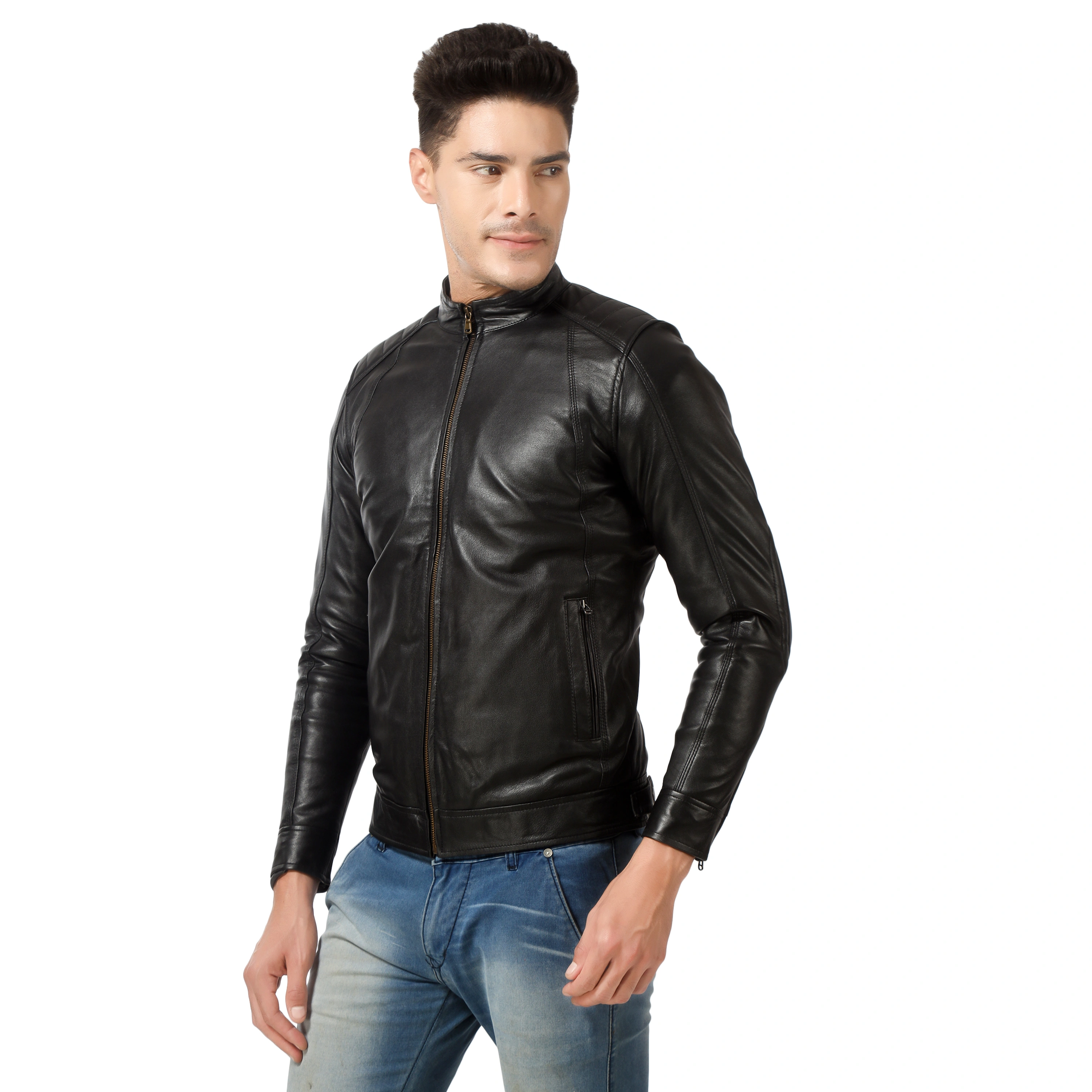 CHARMSHILP - Men's Genuine Premium Leather Jacket for Men And Boys..-M-1