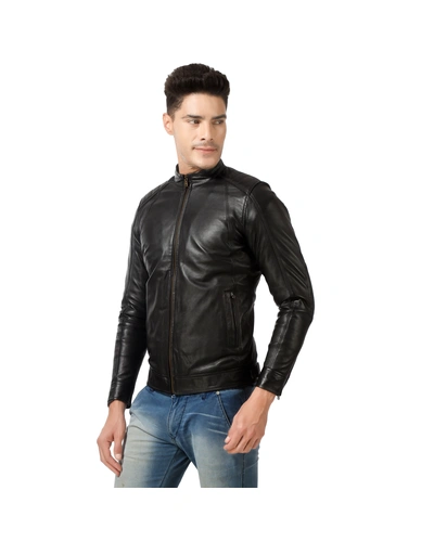 CHARMSHILP - Men's Genuine Premium Leather Jacket for Men And Boys..-L-1