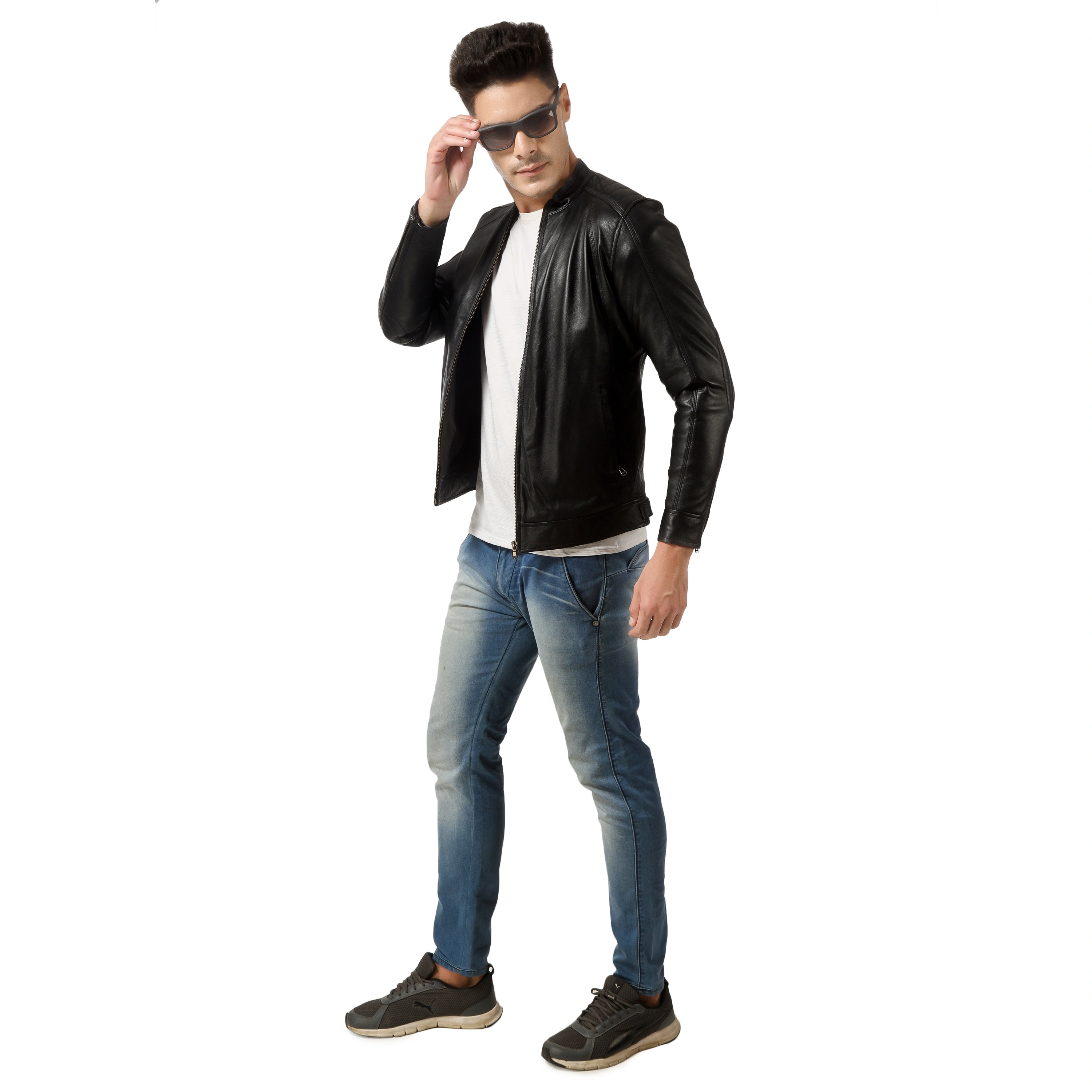 CHARMSHILP - Men's Genuine Premium Leather Jacket for Men And Boys..-M-4