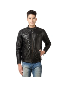 CHARMSHILP🏇🏇 - | Men's Shoulder padded Leather Jacket