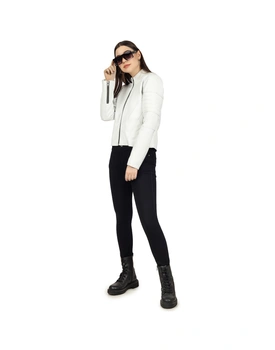 CHARMSHILP🏇🏇 - Teresa Jacket | Genuine Leather Jacket For Women "White".
