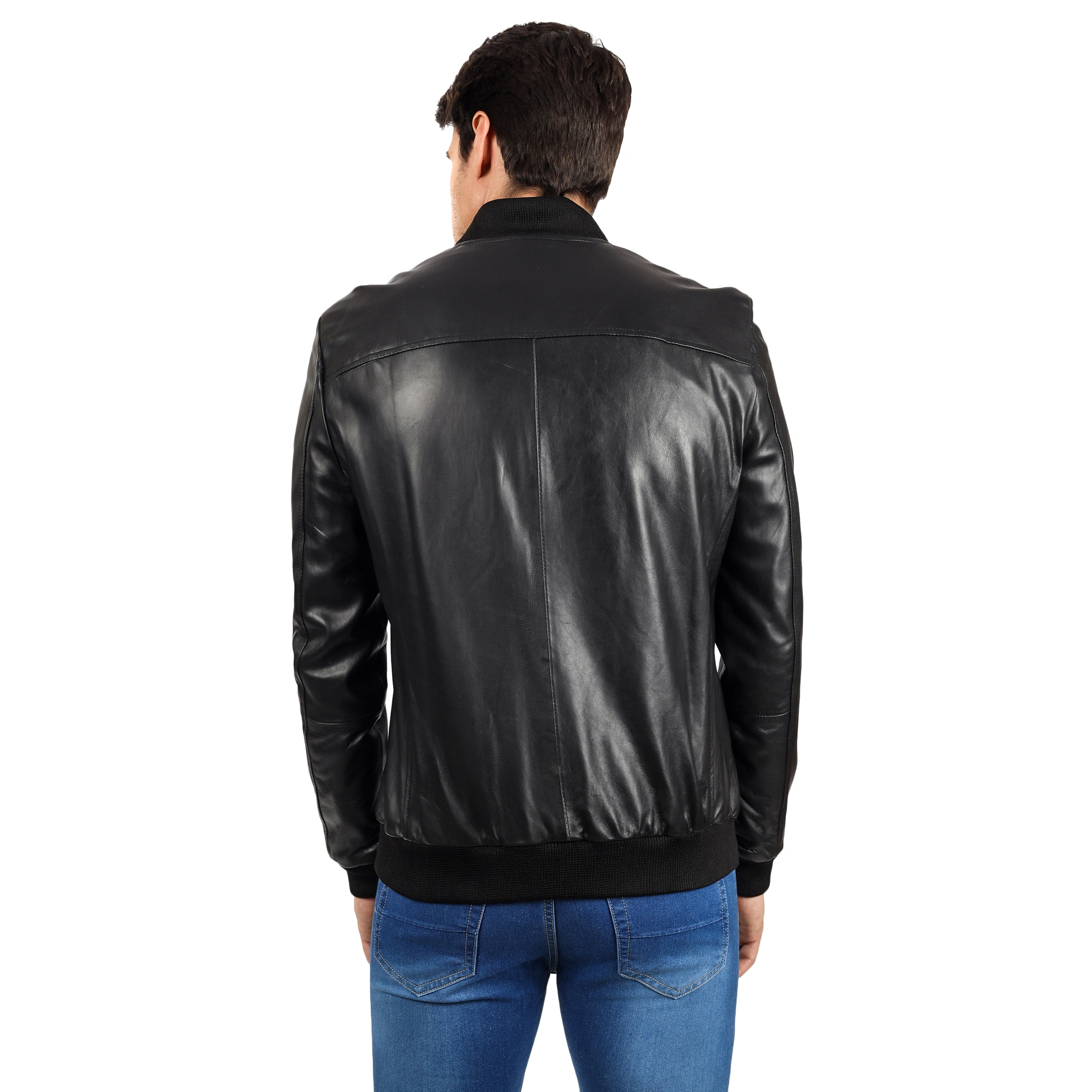 CHARMSHILP🏇🏇 - | Men's Elegant Bomber Leather Jacket..-XS-3