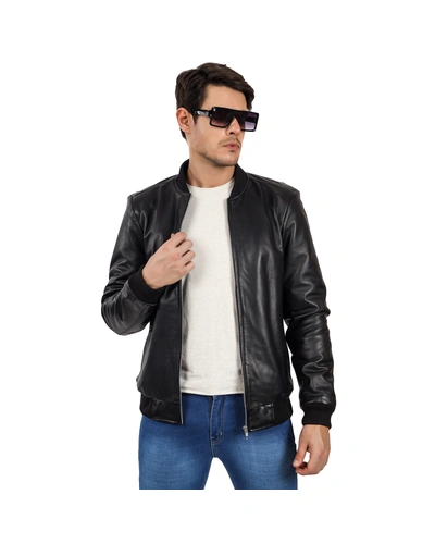 CHARMSHILP🏇🏇 - | Men's Elegant Bomber Leather Jacket..-L-4